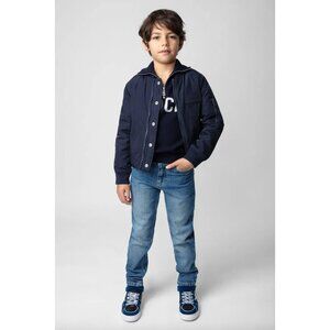 Zadig & Voltaire Charlie Boys Jacket 12 XS Reversible Camo Long Sleeve School